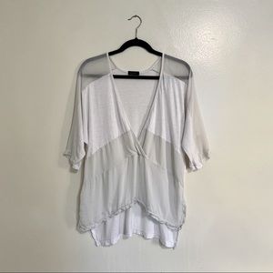 Anthropologie sheer blouse
